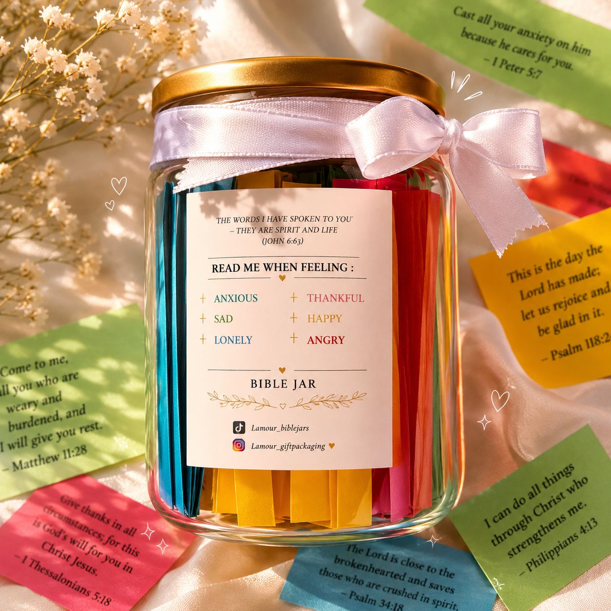 A Lamour gift box, beautifully wrapped with ribbon